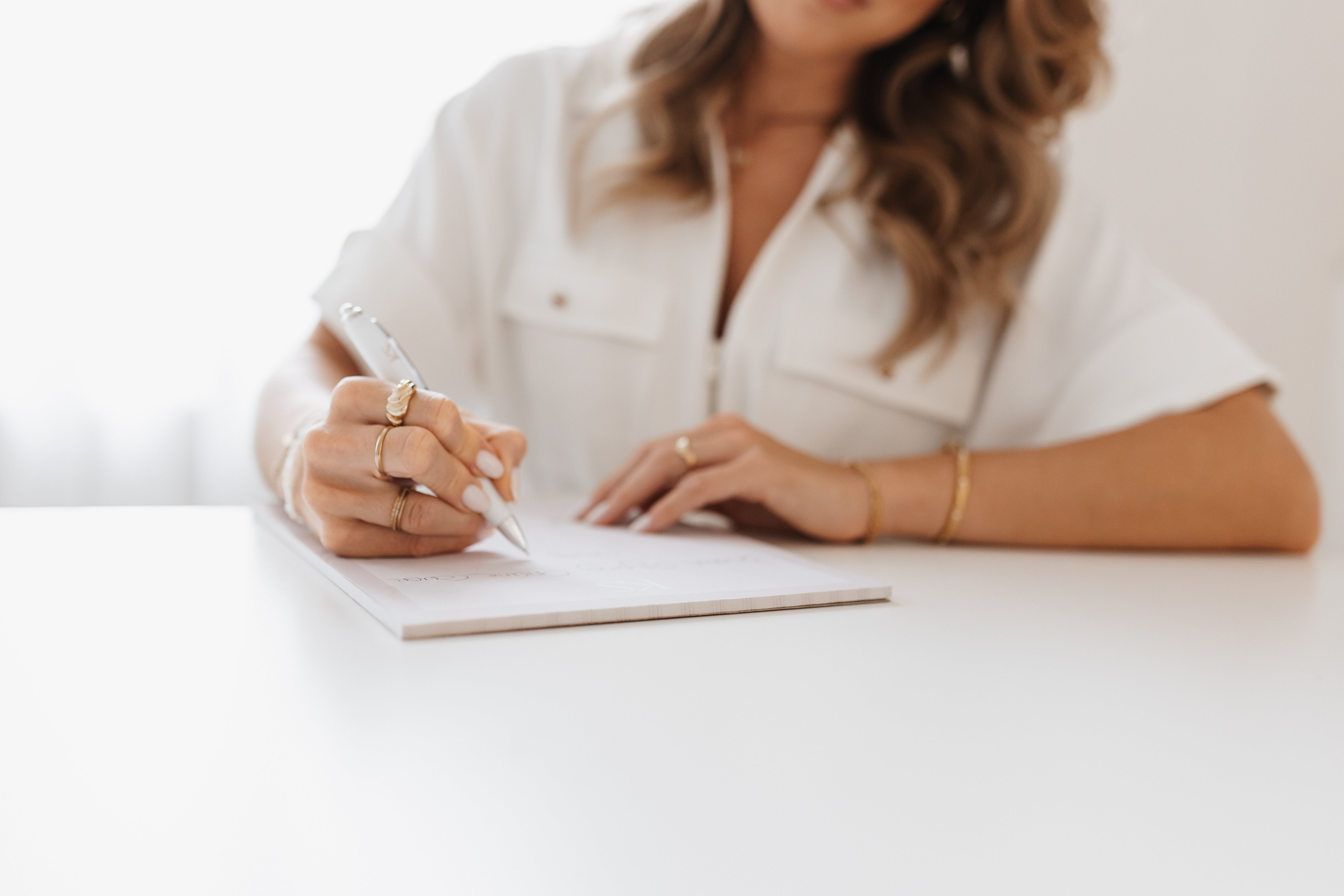 Katharina Stix macht Notizen