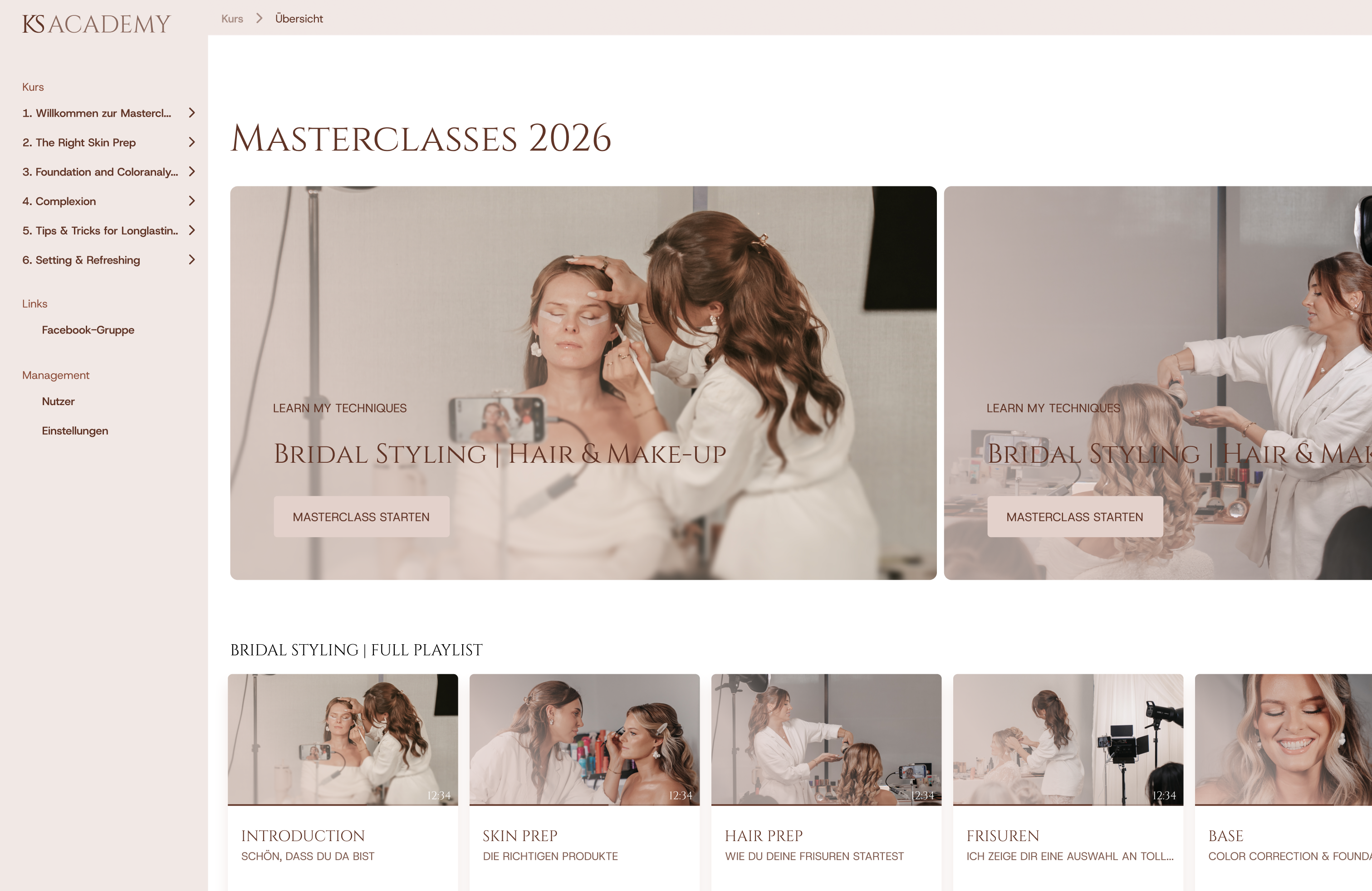 Hair & Makeup Masterclass